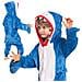 Pigiama Per Bambini Kigurumi Intero Costume Da Squalo Blu 135-145 - Foto miniatura 1