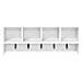 Appendiabiti a muro Bianco 75 x 16 x 26 cm Legno multistrato - Foto miniatura 4