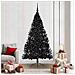 Albero di Natale artificiale con luci integrate Nero 210 cm PVC - Foto miniatura 2