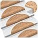 Tappetini per scale 20 pz 56x17x3 cm Beige Semicircolari - Foto miniatura 5