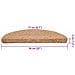 Tappetini per scale 20 pz 56x17x3 cm Beige Semicircolari - Foto miniatura 8