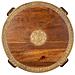 Tavolino In Legno E Metallo Marrone 52x52x40h - Foto miniatura 3