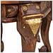 Tavolino In Legno E Metallo Marrone 52x52x40h - Foto miniatura 4