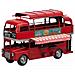Autobus Doppio In Metallo Rosso 28x14x18,5h Cm - Foto miniatura 1