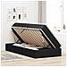 Letto con contenitore e materasso Nero 100 x 200 cm Poliestere - Foto miniatura 4