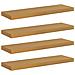 Scaffale da parete 4 pcs Beige 90 x 23,5 x 4 cm - Foto miniatura 1