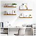Scaffale da parete 4 pcs Beige 90 x 23,5 x 4 cm - Foto miniatura 4