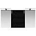 Set di Armadi da Bagno con lo scaffale 3 pcs 100 x 10,5 x 50 cm - Foto miniatura 6