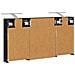 Set di Armadi da Bagno con lo scaffale 3 pcs 100 x 10,5 x 50 cm - Foto miniatura 9