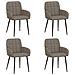 Sedie da pranzo 4 pcs Similpelle Grigio 57 x 50 x 85 cm - Foto miniatura 1