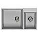 Lavello Quadra 440 Metaltek Sottotop 78x 47 cm 2 vasche Colore Aluminium 79 - Foto miniatura 1