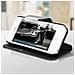 Custodia Portafoglio Stile Vintage Per Apple Iphone Se, 5 E 5s - Nera - Foto miniatura 5