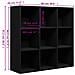 Libreria Nera 98x29x97,5 cm in Legno Multistrato - Foto miniatura 2