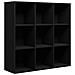 Libreria Nera 98x29x97,5 cm in Legno Multistrato - Foto miniatura 1