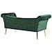 Chaise Longue In Velluto Verde Scuro Nantilly - Foto miniatura 3