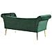 Chaise Longue In Velluto Verde Scuro Nantilly - Foto miniatura 6