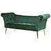 Chaise Longue In Velluto Verde Scuro Nantilly - Foto miniatura 12