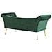 Chaise Longue In Velluto Verde Scuro Nantilly - Foto miniatura 14