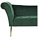 Chaise Longue In Velluto Verde Scuro Nantilly - Foto miniatura 16