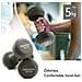 Prkned05k Set Di Pesi Per Manubri, 2 Pezzi, 5 Kg, Grigio, Neoprene - Foto miniatura 2