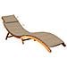 Lettino Prendisole da Giardino con Cuscino Massello di Acacia - Foto miniatura 1