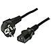 Cavo IEC-EL332S CEE 7/7 (E/F) spina angolata, IEC C13 femmina IEC LOCK