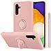Custodia Compatibile Con Samsung Galaxy A13 5g In Liquid Rosa - Coperchio Protettivo In Silicone Tpu Flessibile Con Anello - Foto miniatura 1