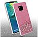 Custodia Compatibile Con Huawei Mate 20 Pro In Rosa Con Glitter - Coperchio Protettivo In Silicone Tpu Flessibile Con Glitter Scintillanti - Foto miniatura 3