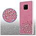 Custodia Compatibile Con Huawei Mate 20 Pro In Rosa Con Glitter - Coperchio Protettivo In Silicone Tpu Flessibile Con Glitter Scintillanti - Foto miniatura 5