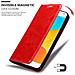 Cadorabo Custodia Compatibile Con Meizu Mx4 In Rosso Mela - Coperchio Protettiva Con Chiusura Magnetica, Funzione Stand E Tasca Per Le Carte - Foto miniatura 7