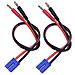 2 Pezzi Connettore Cavo Di Carica Con Attacco Ec5 Spina Da 4.0mm - Foto miniatura 5