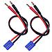 2 Pezzi Connettore Cavo Di Carica Con Attacco Ec5 Spina Da 4.0mm - Foto miniatura 1