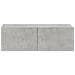 Mobili Tv Da Parete 2 Pz Grigio Cemento 100x30x30 Cm In Legno - Foto miniatura 2