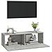 Mobili Tv Da Parete 2 Pz Grigio Cemento 100x30x30 Cm In Legno - Foto miniatura 4