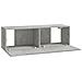Mobili Tv Da Parete 2 Pz Grigio Cemento 100x30x30 Cm In Legno - Foto miniatura 8