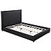 Chester Letto 160x200 In Ecopelle Nere - Foto miniatura 1