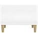 Tavolino Salotto Bianco Lucido 60x50x36,5 cm Legno Multistrato - Foto miniatura 6