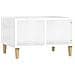 Tavolino Salotto Bianco Lucido 60x50x36,5 cm Legno Multistrato - Foto miniatura 1