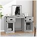 Toeletta Con Specchio Grigio Sonoma 130x50x132,5 Cm - Foto miniatura 3