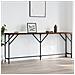 Tavolino Consolle Rovere Marrone 200x29x75 Cm Legno Multistrato - Foto miniatura 1