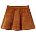 Gonna Da Bambina Con Tasche A Coste Cognac 116 - Foto miniatura 1