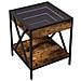 Tavolino Da Salotto Con Led Infinity Rovere Fumo 40x40x49 Cm - Foto miniatura 3