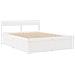 Letto Senza Materasso Bianco 150x200 Cm Legno Massello Di Pino - Foto miniatura 3