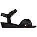 Donna Sense Strap Sandali In Pelle Nera 36 - Foto miniatura 1