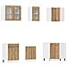 Set di Mobili da Cucina 11 pz Rovere Artigianale Truciolato - Foto miniatura 4