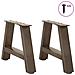 Gambe Tavolino Da Caffè A A 2 Pz 50x(30-31) Cm In Acciaio - Foto miniatura 3