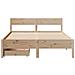 Letto senza Materasso 140x200 cm in Legno Massello di Pino - Foto miniatura 3