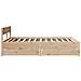 Letto senza Materasso 140x200 cm in Legno Massello di Pino - Foto miniatura 6