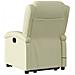 Lusso Casadino -  Poltrona Alzapersona Massaggi Reclinabile Elettrica Crema Pelle - Foto miniatura 4