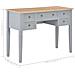 Lusso Casadino -  Scrivania Grigia 109,5x45x77,5 Cm In Legno - Foto miniatura 8